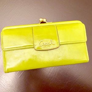 Lime Green Coach Wallet